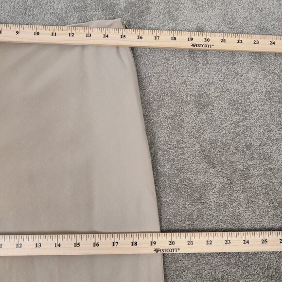 Ekol Women's Maxi Flutter Hem Skirt in Tan Linen Size EU 42 Bodycon - Picture 10 of 13